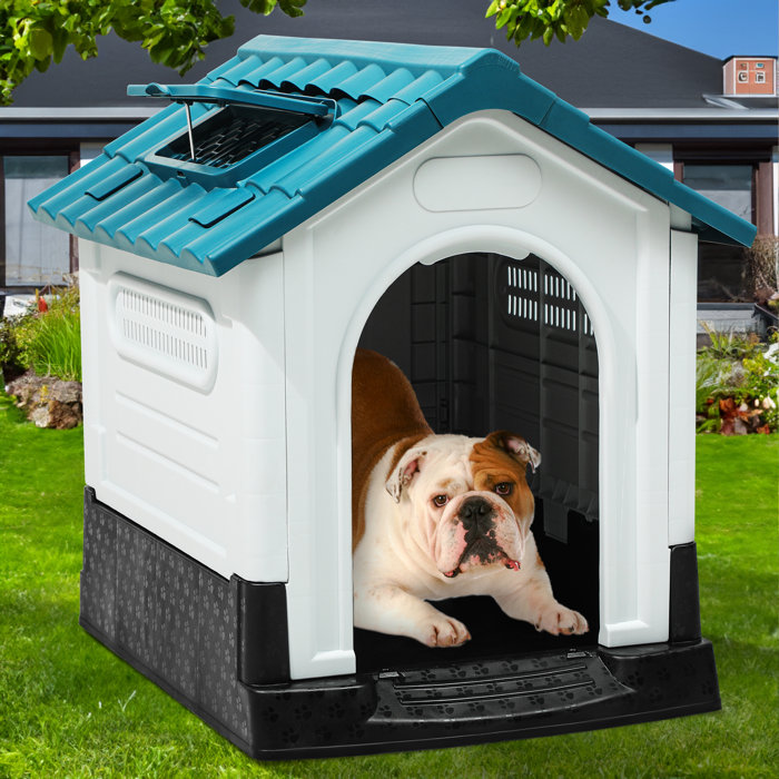 Picture of Archie & Oscar™ Chesham Plastic Portable Dog House & Reviews | Wayfair